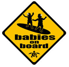 babies on board decal