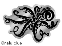 black and chrome tako decal