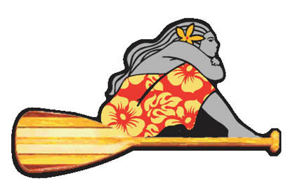 island girl paddler decal