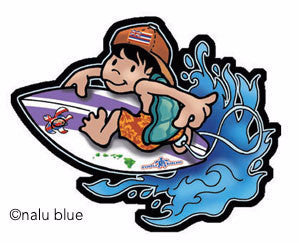little surfer boy decal