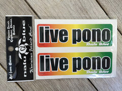 rasta live pono decal