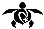 nalu blue honu decal