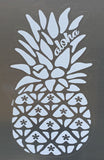 white pineapple sticker