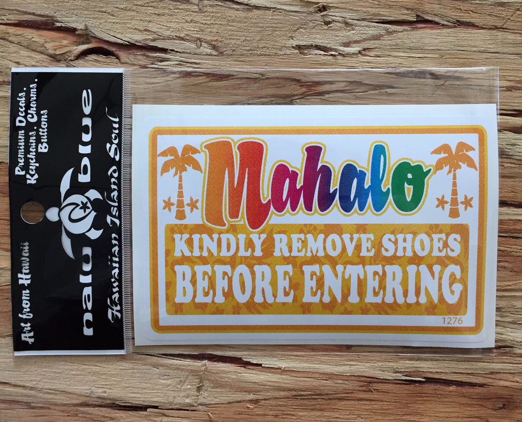 remove shoes before entering decal