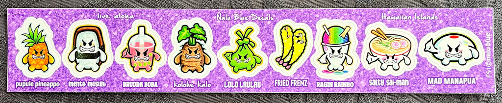 “Kawaii” Angry Cute Hawaiian Food Characters
