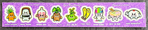 “Kawaii” Angry Cute Hawaiian Food Characters