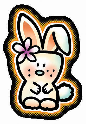cute bunny decal