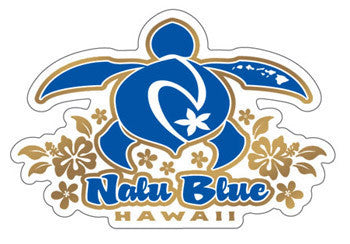 nalu blue honu with gold pua