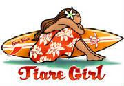 tiare girl with surfboard