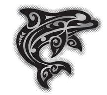 tribal dolphin decal