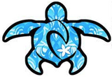 nalu blue tahitian tribal honu