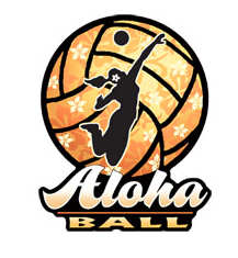 aloha ball volleyball decal