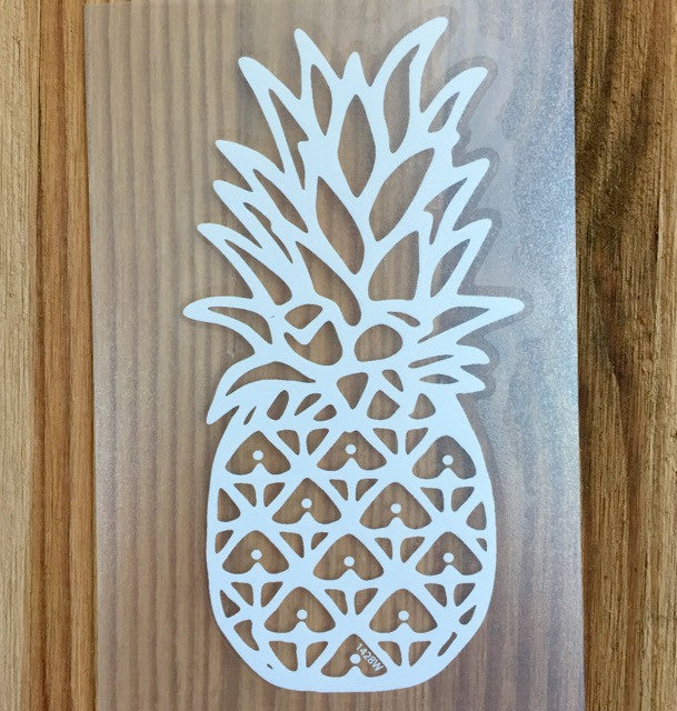 white fineapple decal