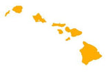 yellow hawaiian islands decal
